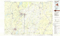 preview thumbnail of historical topo map of Glens Falls, NY in 1986