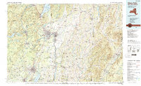 Download a high-resolution, GPS-compatible USGS topo map for Glens Falls, NY (1989 edition)