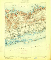 1904 Map of Islip, 1913 Print