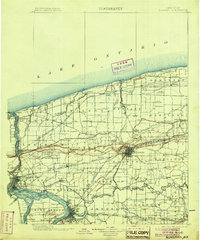 1899 Map of Niagara, 1904 Print
