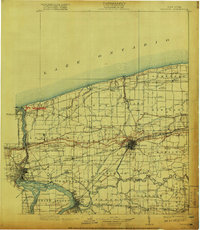 1899 Map of Niagara, 1913 Print