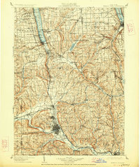 preview thumbnail of historical topo map of Watkins Glen, NY in 1905