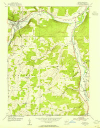 Download a high-resolution, GPS-compatible USGS topo map for Addison, NY (1955 edition)
