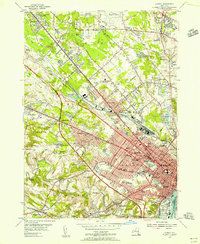 Download a high-resolution, GPS-compatible USGS topo map for Albany, NY (1956 edition)