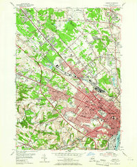 preview thumbnail of historical topo map of Albany, NY in 1953