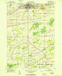 preview thumbnail of historical topo map of Albion, NY in 1952