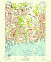 Download a high-resolution, GPS-compatible USGS topo map for Amityville, NY (1957 edition)
