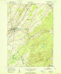 preview thumbnail of historical topo map of Jefferson County, NY in 1951