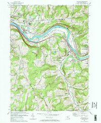 preview thumbnail of historical topo map of Apalachin, NY in 1969