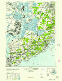 Download a high-resolution, GPS-compatible USGS topo map for Arthur Kill, NY (1947 edition)