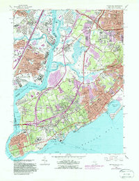 Download a high-resolution, GPS-compatible USGS topo map for Arthur Kill, NY (1988 edition)