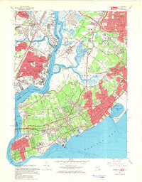 Download a high-resolution, GPS-compatible USGS topo map for Arthur Kill, NY (1969 edition)