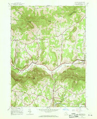 preview thumbnail of historical topo map of Greene County, NY in 1945