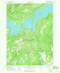 preview thumbnail of historical topo map of Ulster County, NY in 1964