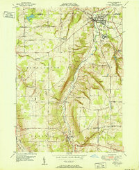 Download a high-resolution, GPS-compatible USGS topo map for Attica, NY (1951 edition)