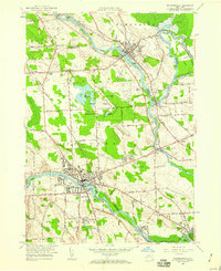 preview thumbnail of historical topo map of Baldwinsville, NY in 1957