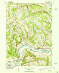 preview thumbnail of historical topo map of Tioga County, NY in 1953