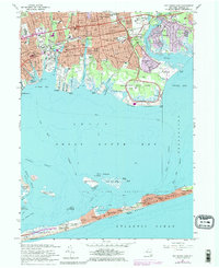 Download a high-resolution, GPS-compatible USGS topo map for Bay Shore East, NY (1979 edition)