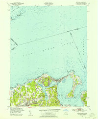 Download a high-resolution, GPS-compatible USGS topo map for Bayville, NY (1962 edition)