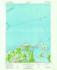Download a high-resolution, GPS-compatible USGS topo map for Bayville, NY (1956 edition)