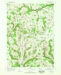 preview thumbnail of historical topo map of Schuyler County, NY in 1953