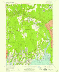 Download a high-resolution, GPS-compatible USGS topo map for Bellport, NY (1958 edition)