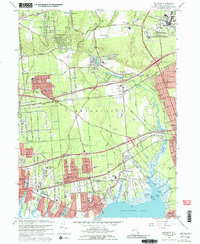 Download a high-resolution, GPS-compatible USGS topo map for Bellport, NY (1989 edition)