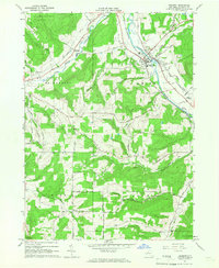 1965 Map of Belmont, NY, 1966 Print