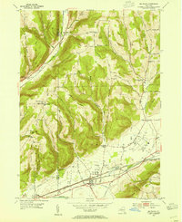 Download a high-resolution, GPS-compatible USGS topo map for Big Flats, NY (1964 edition)