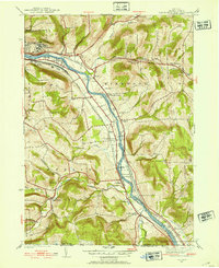 preview thumbnail of historical topo map of Broome County, NY in 1937