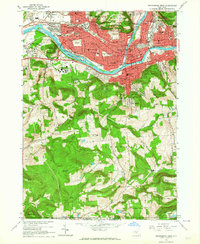 preview thumbnail of historical topo map of Broome County, NY in 1961