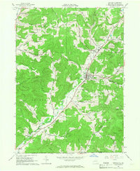 Download a high-resolution, GPS-compatible USGS topo map for Bolivar, NY (1967 edition)
