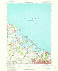 preview thumbnail of historical topo map of Monroe County, NY in 1971