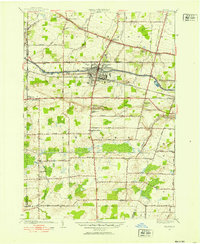 preview thumbnail of historical topo map of Brockport, NY in 1952