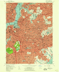 preview thumbnail of historical topo map of Brooklyn, NY in 1956