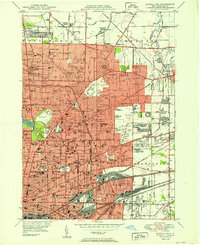 Download a high-resolution, GPS-compatible USGS topo map for Buffalo NE, NY (1950 edition)