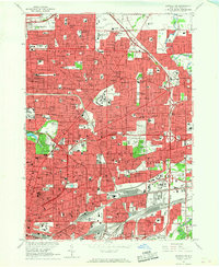 Download a high-resolution, GPS-compatible USGS topo map for Buffalo NE, NY (1967 edition)