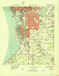 Download a high-resolution, GPS-compatible USGS topo map for Buffalo SE, NY (1950 edition)