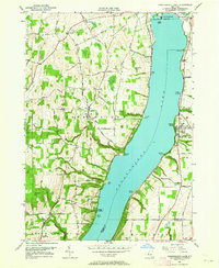 Download a high-resolution, GPS-compatible USGS topo map for Canandaigua Lake, NY (1964 edition)
