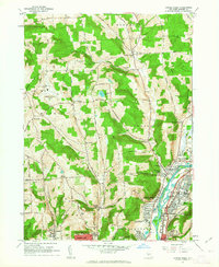preview thumbnail of historical topo map of Broome County, NY in 1961