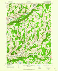 Download a high-resolution, GPS-compatible USGS topo map for Charlotteville, NY (1960 edition)
