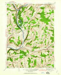 Download a high-resolution, GPS-compatible USGS topo map for Chenango Forks, NY (1960 edition)