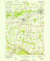 Download a high-resolution, GPS-compatible USGS topo map for Churchville, NY (1952 edition)