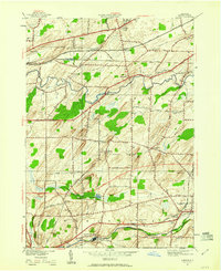 preview thumbnail of historical topo map of Monroe County, NY in 1950
