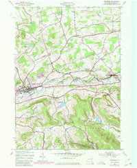 preview thumbnail of historical topo map of Schoharie County, NY in 1943