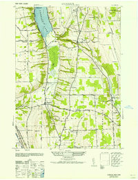 preview thumbnail of historical topo map of Livingston County, NY in 1957