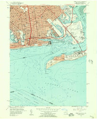 Download a high-resolution, GPS-compatible USGS topo map for Coney Island, NY (1957 edition)