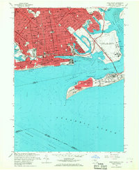 Download a high-resolution, GPS-compatible USGS topo map for Coney Island, NY (1968 edition)