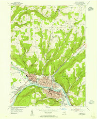 Download a high-resolution, GPS-compatible USGS topo map for Corning, NY (1955 edition)