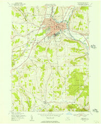 Download a high-resolution, GPS-compatible USGS topo map for Cortland, NY (1956 edition)